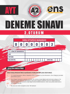 AYT 2.DENEME - ENS YAYINLARI
