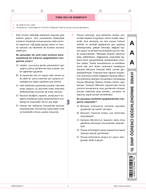Bes Yayınları - 10.Sınıf ODS 1