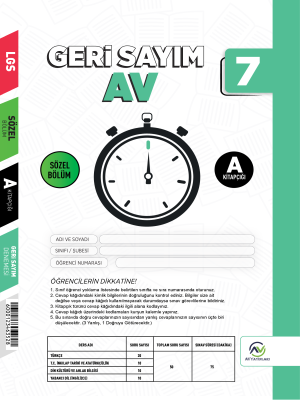 8.SINIF AV YAYINLARI GERİ SAYIM DENEMESİ-7 2023-2024