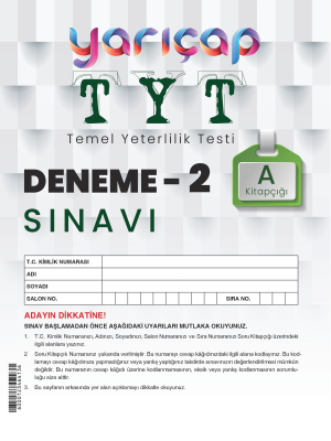 TYT YARIÇAP YAYINLARI 2.DENEME 2023-2024