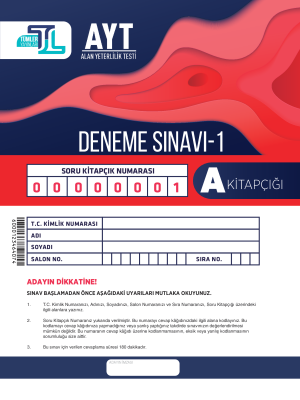 AYT TÜMLER YAYINLARI 1.DENEME 2023-2024