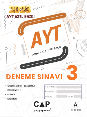 ÇAP YAYINLARI - AYT DENEME-3