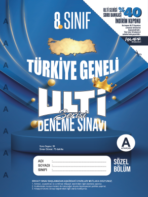 8.SINIF ULTİ TÜRKİYE GENELİ DENEME SINAVI 2023-2024