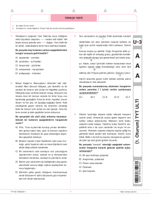 TYT ULTİ 3.DENEME 2023-2024