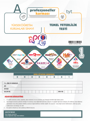 TYT PROLİG PROFESYONELLER KARMASI 1. DENEME 2024-2025