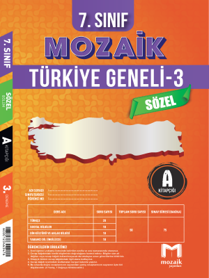 7.SINIF MOZAİK YAYINLARI TÜRKİYE GENELİ 3.DENEME 2023-2024