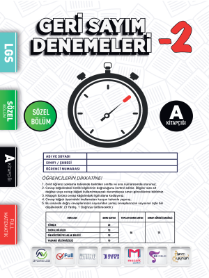 8. Sınıf Geri Sayım Denemeleri - 2. Deneme - Full Yayınları - 2023