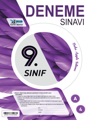 9.SINIF YAYIN DENİZİ YAYINLARI 4.DENEME 2023-2024