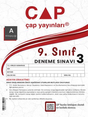 9.SINIF ÇAP YAYINLARI 3.DENEME 2023-2024