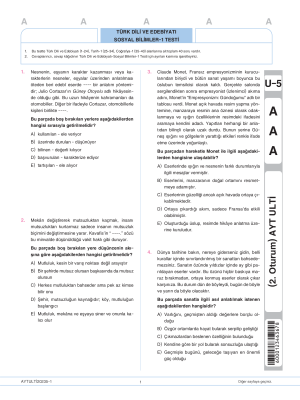 AYT ULTİ 5.DENEME 2023-2024