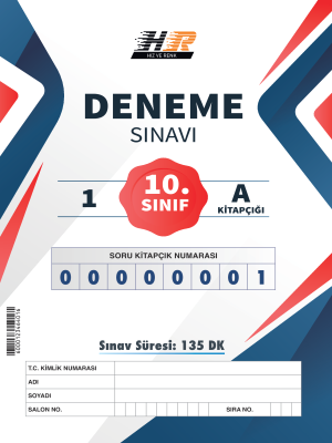 10.SINIF HIZ VE RENK YAYINLARI 1.DENEME 2023-2024