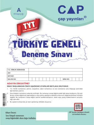 TYT ÇAP YAYINLARI TÜRKİYE GENELİ DENEMESİ 2023-2024