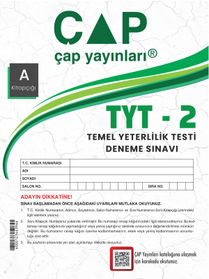 TYT ÇAP YAYINLARI 2.DENEME 2023-2024