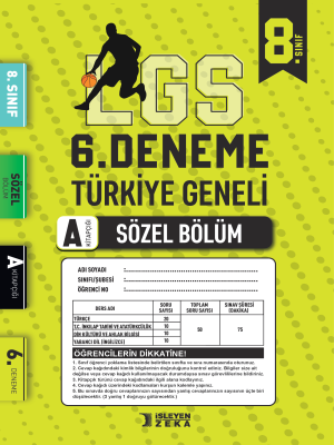 8. Sınıf İşleyen Zeka Deneme - 6 - 2023