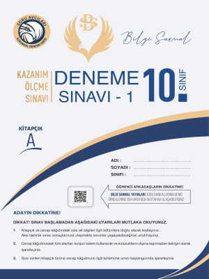 10.SINIF 1.DENEME - BİLGİ SARMAL 2024