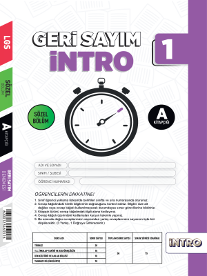 8.SINIF MOZAİK İNTRO YAYINLARI GERİ SAYIM DENEMESİ-1 2023-2024
