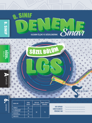 8.SINIF 6.DENEME SES YAYINLARI - 2023