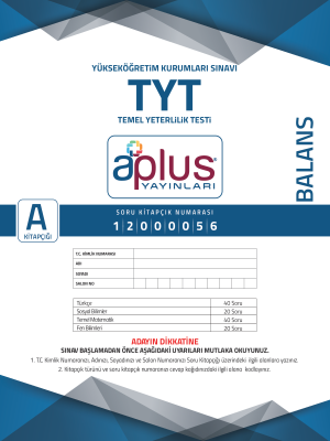 TYT APLUS YAYINLARI BALANS DENEME 2023-2024