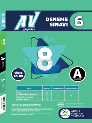 8.SINIF AV YAYINLARI TG 6.DENEME 2023-2024