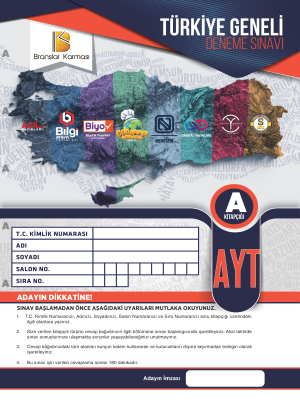 AYT BRANŞLAR KARMASI TÜRKİYE GENELİ DENEME SINAVI