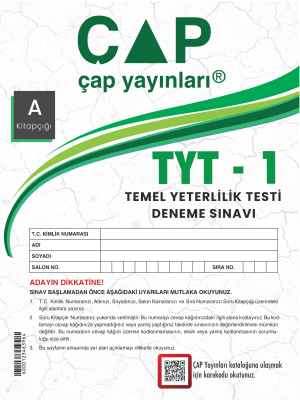 TYT ÇAP YAYINLARI 1.DENEME 2023-2024