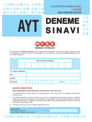 6. KRALLAR KARMASI MERKEZ YAYINLARI AYT 8Lİ PAKET DENEME 2023-2024
